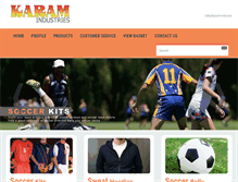 Tablet Screenshot of karam-ind.com